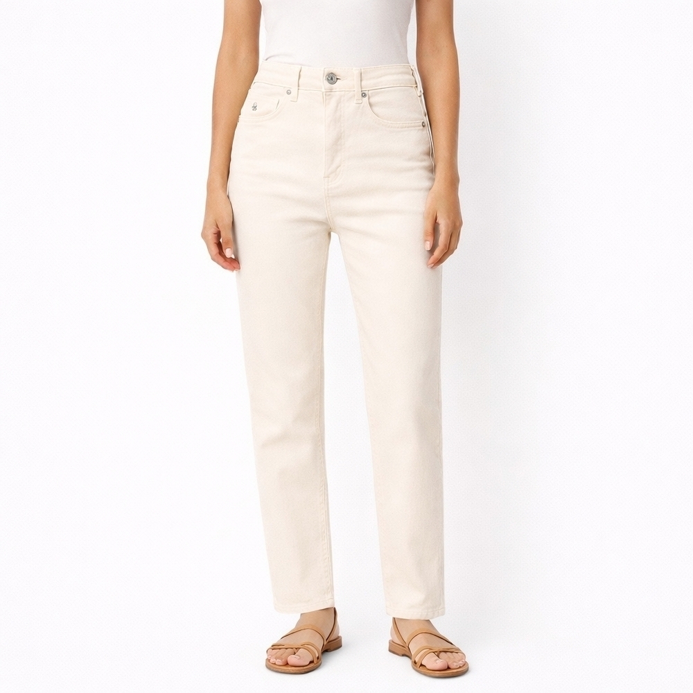 Scotch & Soda Women's Straight Leg Peach Cream Jeans New Size 24
